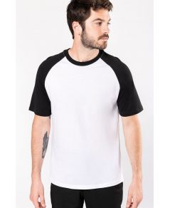 Baseball  t-shirt bicolore manches courtes pesonnalisé