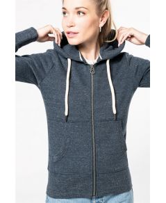 Sweat-shirt vintage zippé à capuche personnalisé femme