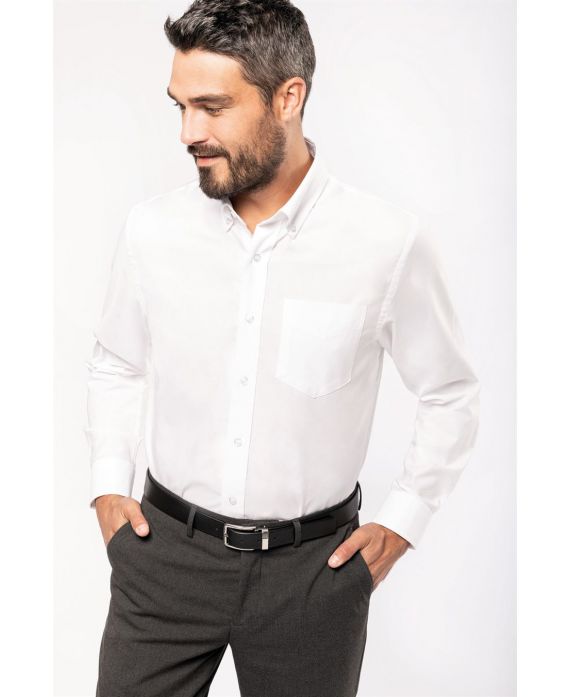 Chemise oxford manches longues