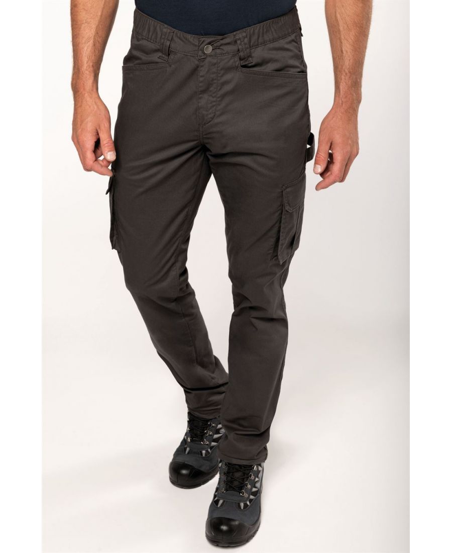 Pantalon de Travail Homme, Polyester Coton, Nombreuses Poches Zip