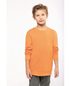 Sweat-shirt écoresponsable personnalisé col rond enfant