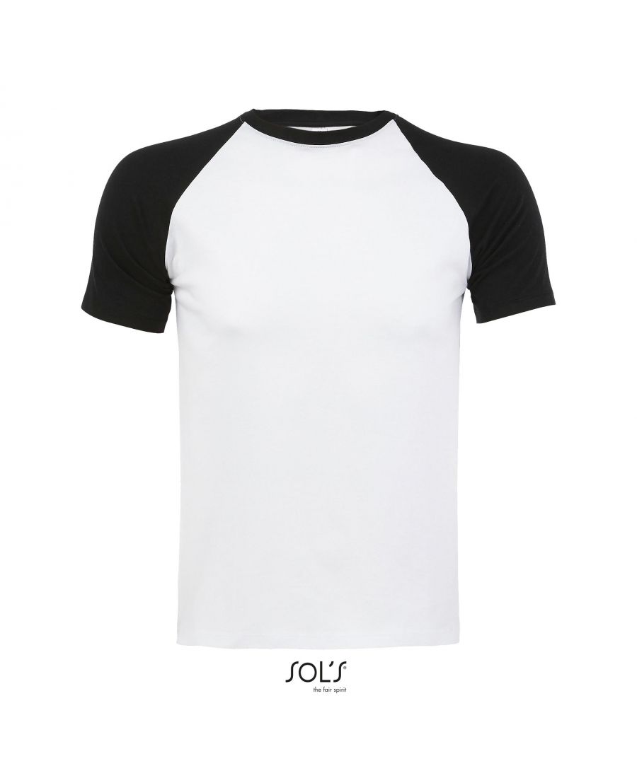 TEE-SHIRT HOMME BICOLORE MANCHES RAGLAN FUNKY