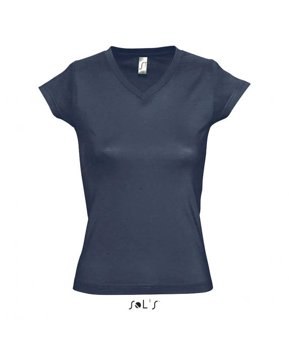 TEE-SHIRT FEMME COL V MOON
