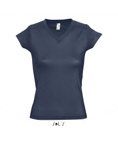 TEE-SHIRT FEMME COL V MOON