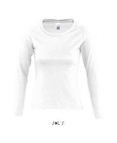 TEE-SHIRT FEMME COL ROND MANCHES LONGUES MAJESTIC