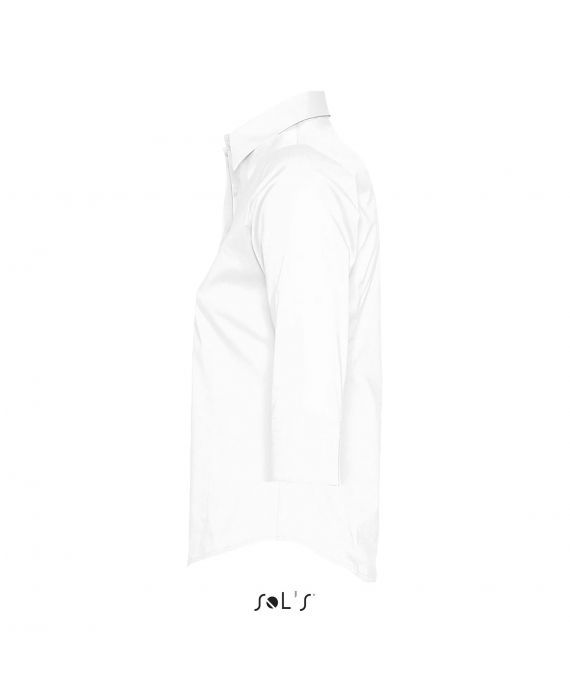 CHEMISE FEMME STRETCH MANCHES 3/4 EFFECT